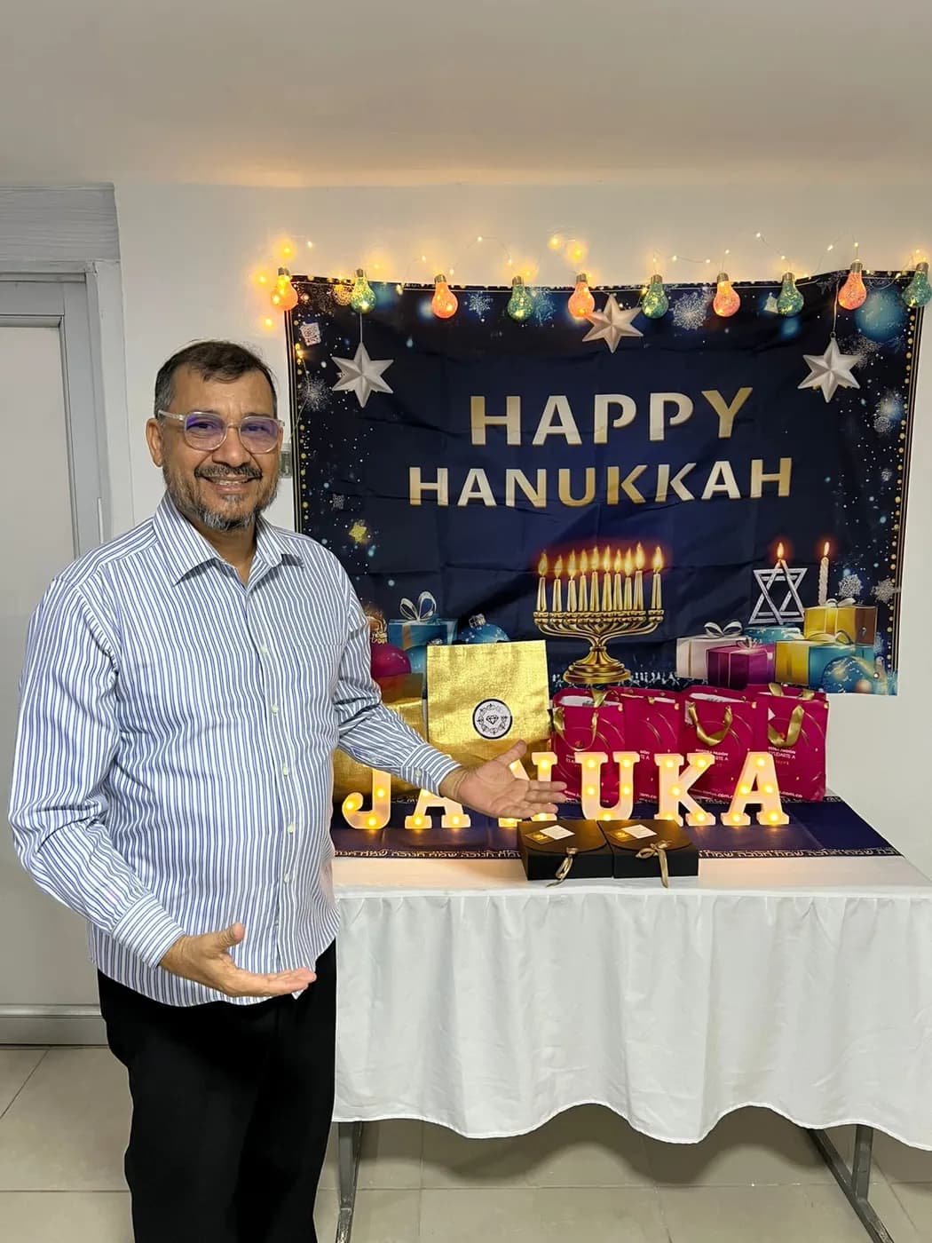 Celebración de Janucá en la Sinagoga Beit Jasdó